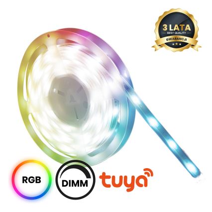 LED RGBW Димируема лента за баня LED/7,5W/12V IP65 3м Wi-Fi Tuya