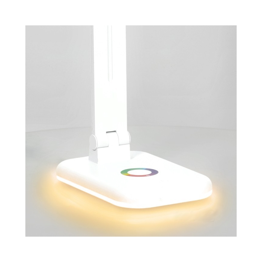 LED RGBW Димируема настолна лампа NOBLITE LED/7W/5V 3000/4000/6500K бял