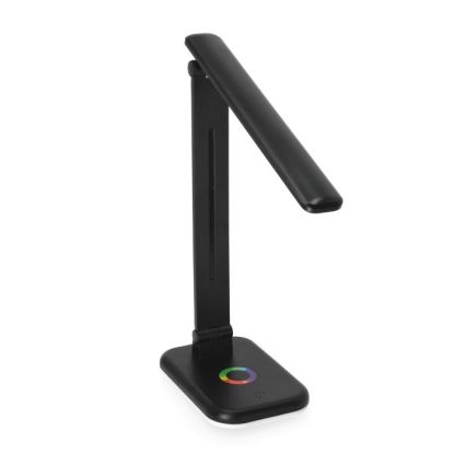 LED RGBW Димируема настолна лампа NOBLITE LED/7W/5V 3000/4000/6500K черен