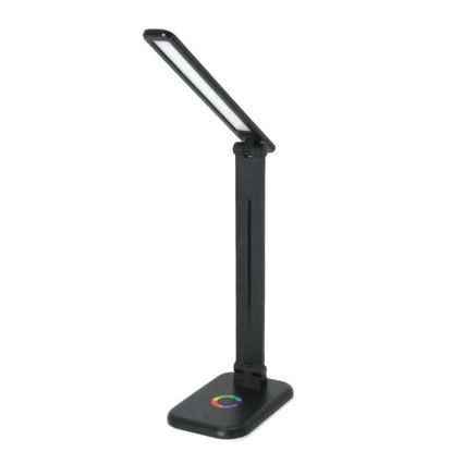 LED RGBW Димируема настолна лампа NOBLITE LED/7W/5V 3000/4000/6500K черен
