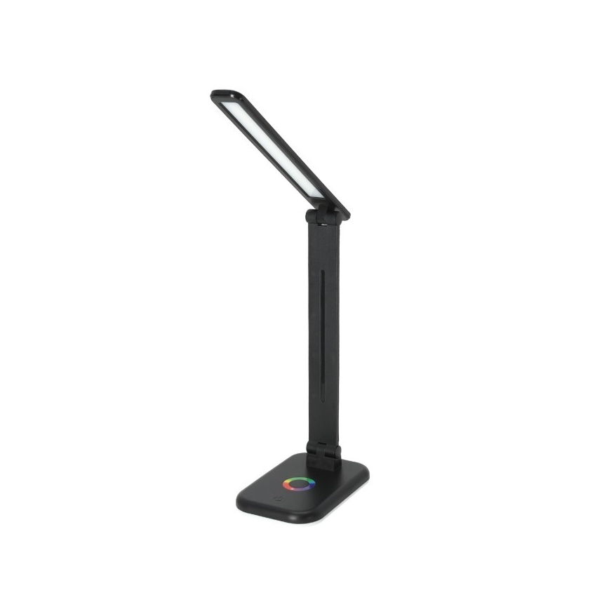 LED RGBW Димируема настолна лампа NOBLITE LED/7W/5V 3000/4000/6500K черен