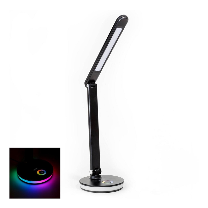 LED RGBW Димируема настолна лампа с функция за зареждане LED/12W/5V 2800-6000K черен