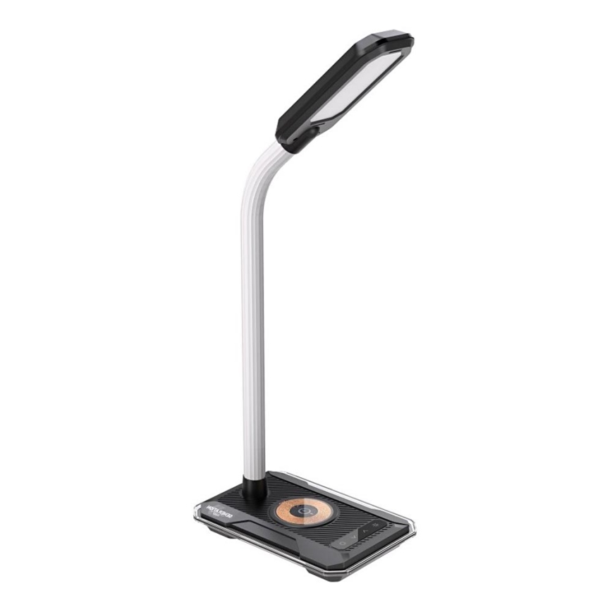 LED RGBW Димируема настолна лампа с Qi зареждане 30W/230V 3000K/4000K/5000K черен