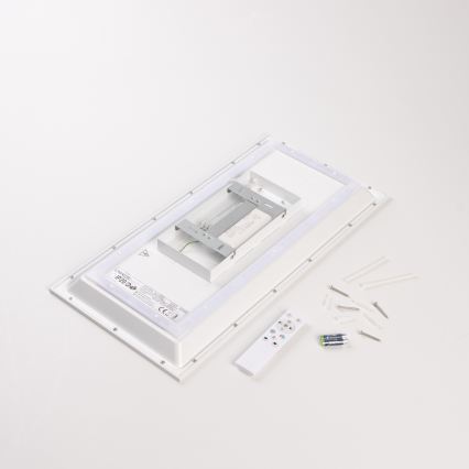 LED RGBW димируем повърхностно монтиран панел LED/22W/230V 2700-6500K 29,5x59,5 cm + дистанционно управление