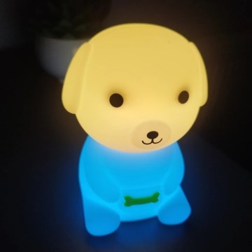 LED RGBW димируема презареждаема детска нощна лампа LED/2,5W/5V 3000K 1200 mAh куче