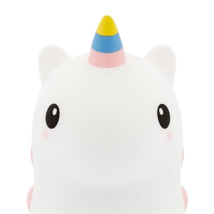 LED RGBW димируема презареждаема детска сензорна нощна лампа UNICORN LED/1W/5V 1200 mAh