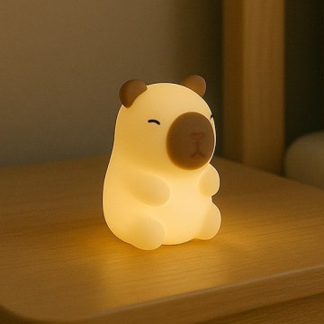 LED RGBW димируема презареждаема сензорна детска нощна лампа KAPYBARA LED/0,45W/5V 800 mAh