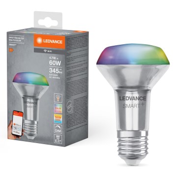 LED RGBW димируема рефлекторна крушка SMART+ R63 E27/4,7W/230V 2700-6500K Wi-Fi - Ledvance