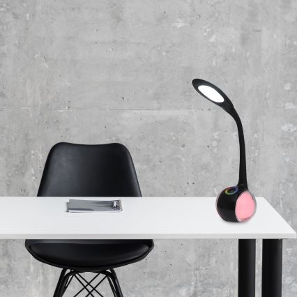 LED RGBW Димируема сензорна настолна лампа COSMOS LED/6,5W/230V черен