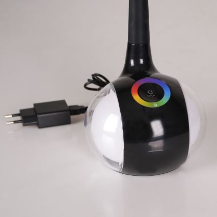 LED RGBW Димируема сензорна настолна лампа COSMOS LED/6,5W/230V черен