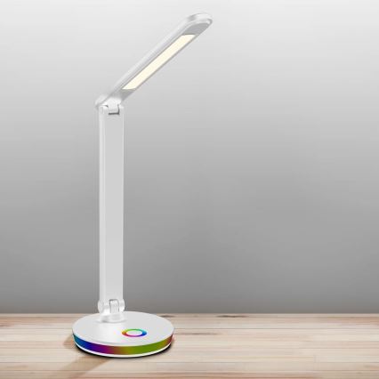 LED RGBW Димируема сензорна настолна лампа NEPTUN LED/7W/230V бял