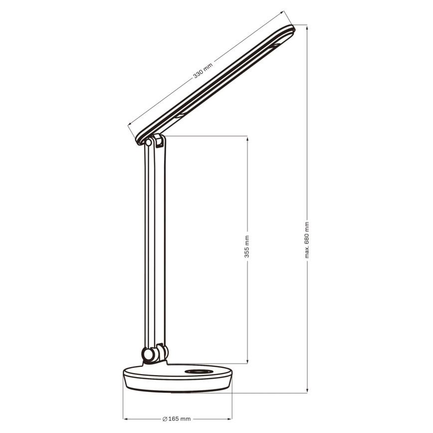 LED RGBW Димируема сензорна настолна лампа NEPTUN LED/7W/230V бял