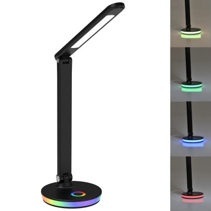 LED RGBW Димируема сензорна настолна лампа NEPTUN LED/7W/230V черен