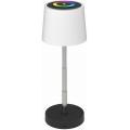 LED RGBW димируема сензорна настолна лампа за външна употреба, презареждаема, LED/2W/5V IP44 1200 mAh, сива