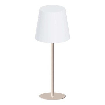 LED RGBW димируема сензорна външна настолна лампа LUCIA LED/2W/5V 1800/2700/6500K 3600 mAh IP44 бежова