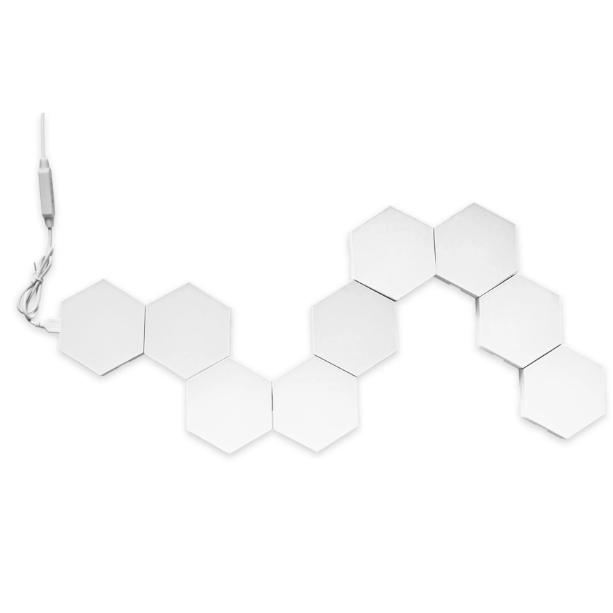 К-кт 9x LED RGBW Димируема стенна декоративна лампа MAYA LED/1W/230V + дистанционно управление