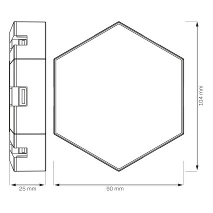 К-кт 9x LED RGBW Димируема стенна декоративна лампа MAYA LED/1W/230V + дистанционно управление