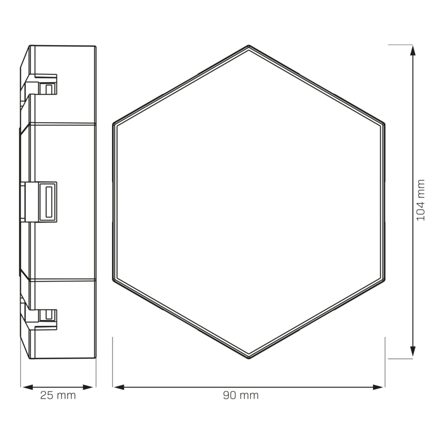 К-кт 9x LED RGBW Димируема стенна декоративна лампа MAYA LED/1W/230V + дистанционно управление
