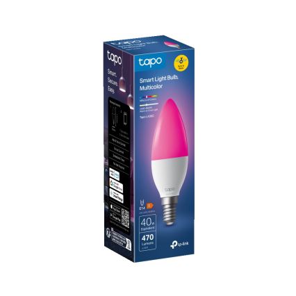 LED RGBW димируема умна крушка E14/4,8W/230V 2500-6700K - TP-Link