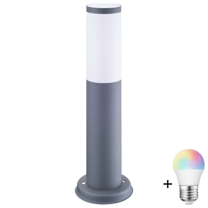 LED RGBW димируема външна лампа OSLO 1xE27/6,5W/230V 2700-6500K Wi-Fi 45 cm IP44 антрацит