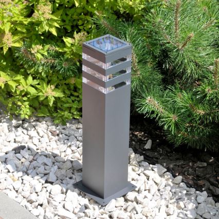LED RGBW димируема външна лампа TEKSAS 1xE27/9W/230V 2700-6500K Wi-Fi 44 cm IP44 антрацит