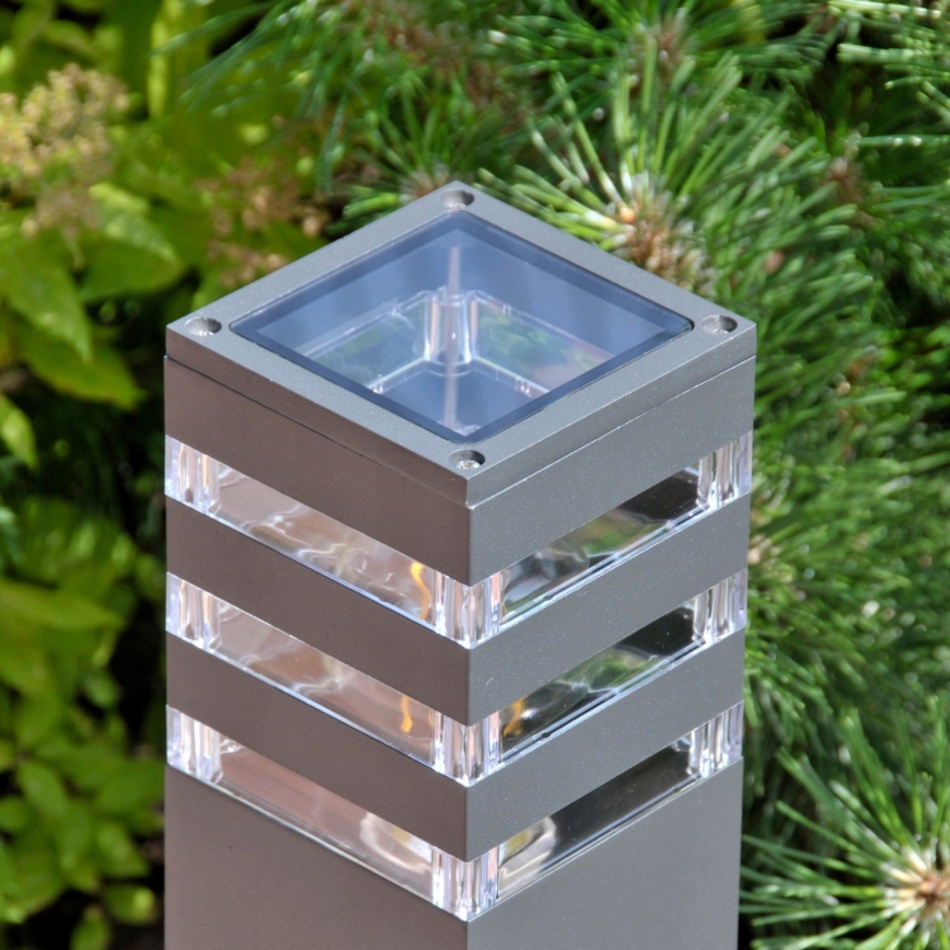 LED RGBW димируема външна лампа TEKSAS 1xE27/9W/230V 2700-6500K Wi-Fi 44 cm IP44 антрацит