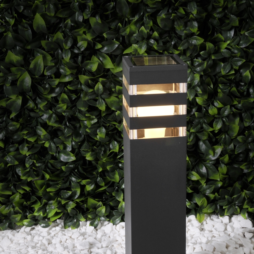 LED RGBW димируема външна лампа TEKSAS 1xE27/9W/230V 2700-6500K Wi-Fi 74 cm IP44 антрацит