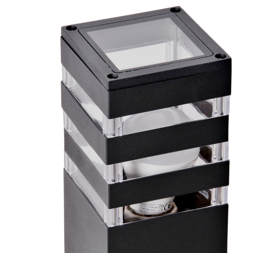 LED RGBW димируема външна лампа TEKSAS 1xE27/9W/230V 2700-6500K Wi-Fi 74 cm IP44 антрацит