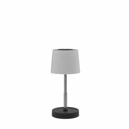 LED RGBW димируема сензорна настолна лампа за външна употреба, презареждаема, LED/2W/5V IP44 1200 mAh, сива