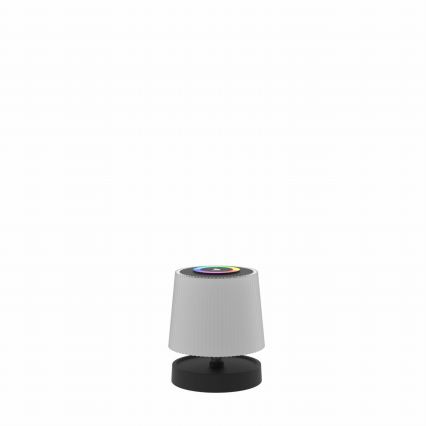 LED RGBW димируема сензорна настолна лампа за външна употреба, презареждаема, LED/2W/5V IP44 1200 mAh, сива