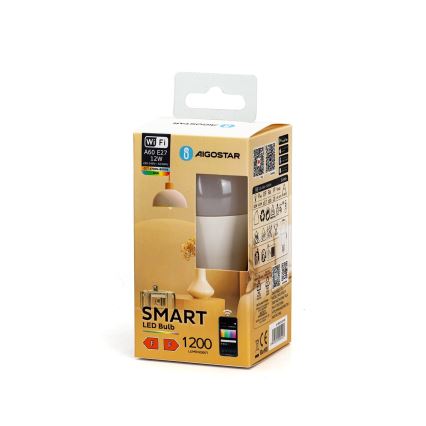 LED RGBW Димируема крушка A60 E27/12W/230V 2700-6500K Wi-Fi - Aigostar
