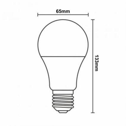 LED RGBW Димируема крушка A60 E27/15W/230V 2700-6500K Wi-Fi Tuya