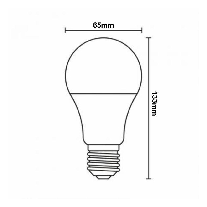 LED RGBW Димируема крушка A60 E27/15W/230V 2700-6500K Wi-Fi Tuya