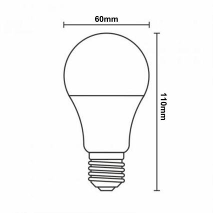 LED RGBW Димируема крушка A60 E27/9W/230V 2700-6500K Wi-Fi Tuya