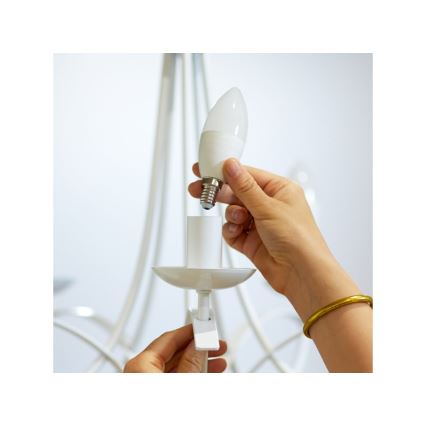 LED RGBW Димируема крушка C37 E14/4,9W/230V 2200-6500K CRI 90 Wi-Fi -WiZ