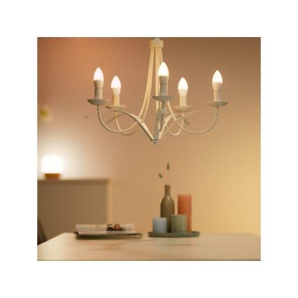 LED RGBW Димируема крушка C37 E14/4,9W/230V 2200-6500K CRI 90 Wi-Fi -WiZ