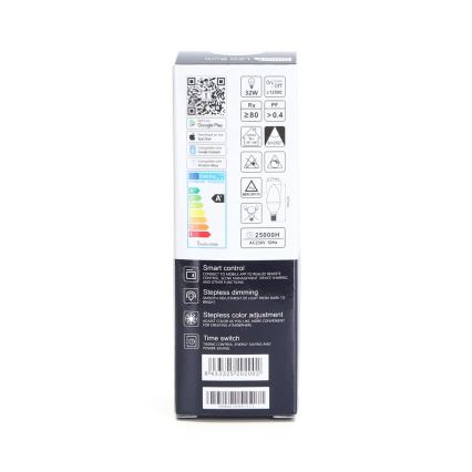 LED RGBW Димируема крушка C37 E14/5W/230V 3000-6500K Wi-Fi - Aigostar