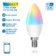 LED RGBW Димируема крушка C37 E14/6,5W/230V 2700-6500K Wi-Fi - Aigostar