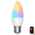 LED RGBW Димируема крушка C37 E27/6,5W/230V 2700-6500K Wi-Fi - Aigostar