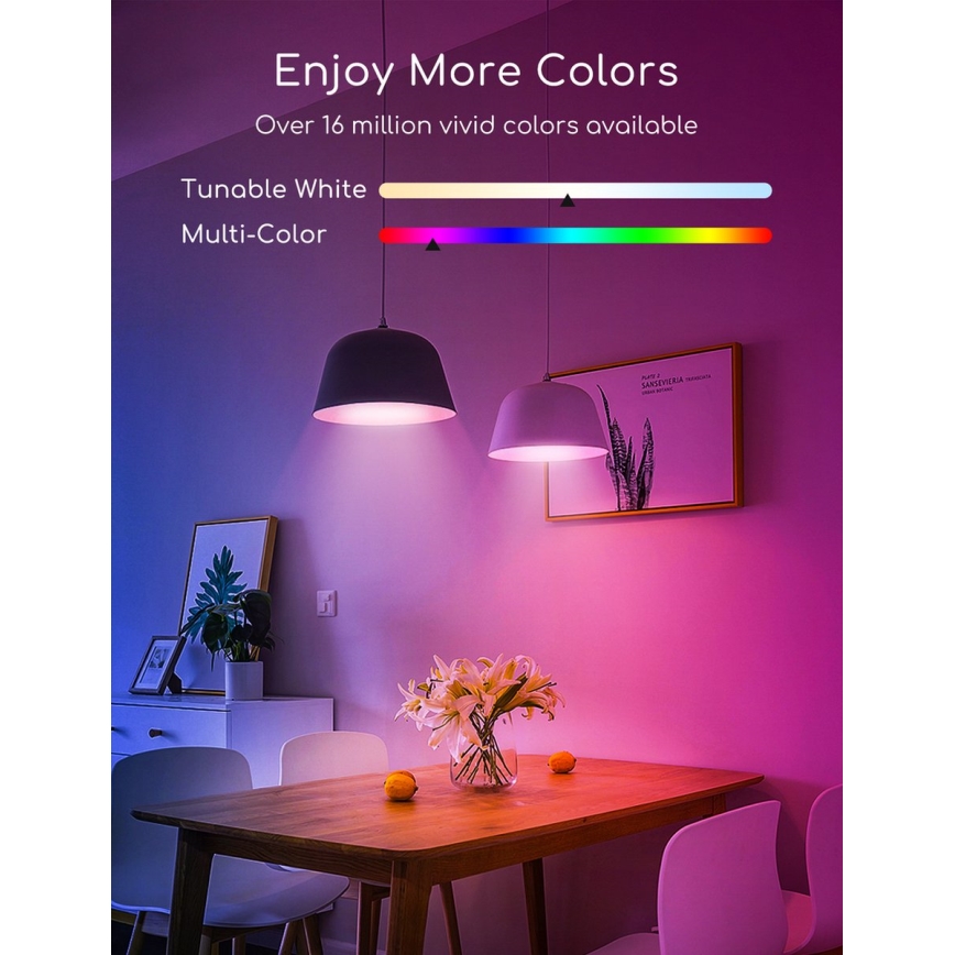 LED RGBW Димируема крушка C37 E27/7W/230V 3000-6500K Wi-Fi - Aigostar