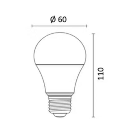 LED RGBW Димируема крушка E27/8,5W/230V 3000-6500K Wi-Fi - Reality