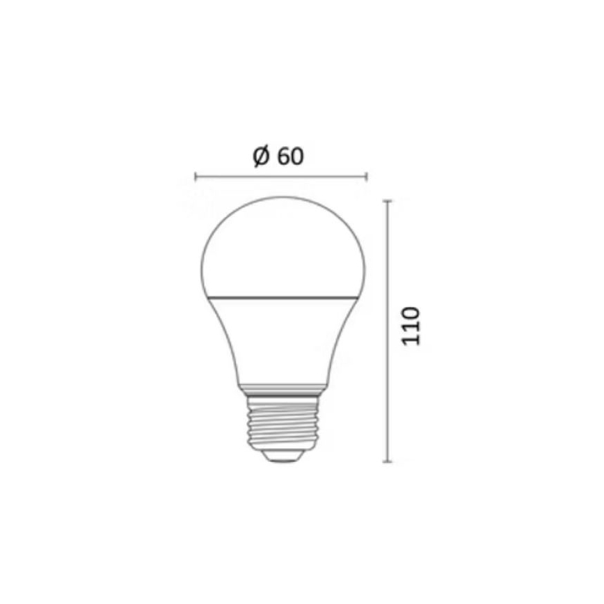 LED RGBW Димируема крушка E27/8,5W/230V 3000-6500K Wi-Fi - Reality