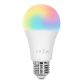 LED RGBW Димируема крушка E27/8W/230V 3000K + дистанционно управление - Aigostar