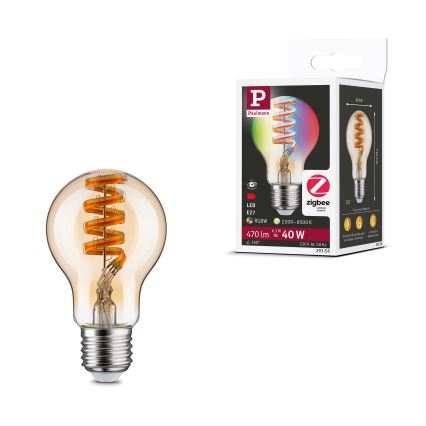 LED RGBW Димируема крушка FILAMENT E27/6,3W/230V 2200-6500K - Paulmann 29156