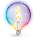 LED RGBW Димируема крушка FILAMENT MESH Интелигентен G125 E27/4,9W/230V 2700K - Aigostar