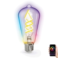 LED RGBW Димируема крушка FILAMENT ST64 E27/4,9W/230V 2700-6500K Wi-Fi - Aigostar