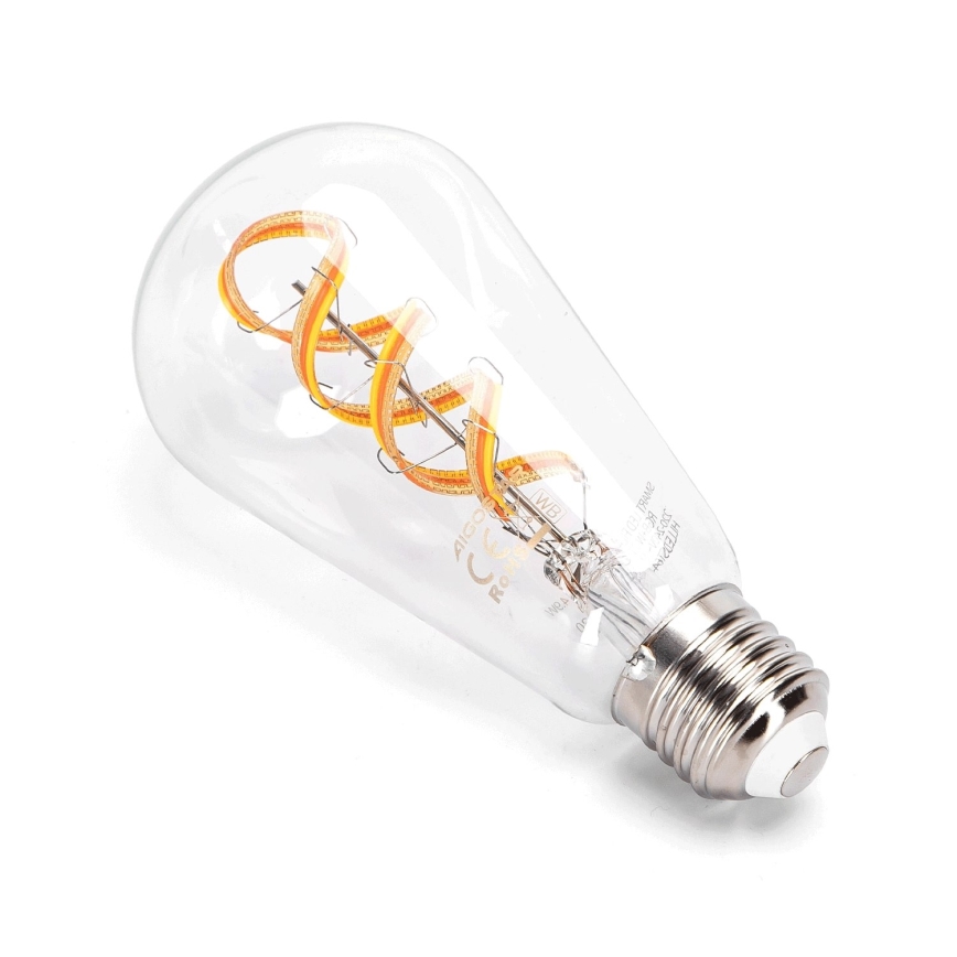 LED RGBW Димируема крушка FILAMENT ST64 E27/4,9W/230V 2700-6500K Wi-Fi - Aigostar