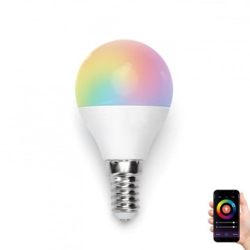 LED RGBW Димируема крушка G45 E14/5W/230V 3000-6500K Wi-Fi - Aigostar