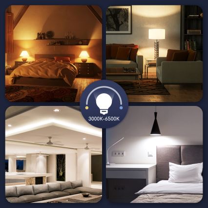 LED RGBW Димируема крушка G45 E14/5W/230V 3000-6500K Wi-Fi - Aigostar