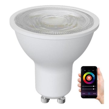 LED RGBW Димируема крушка GU10/4,5W/230V 2700-6500K Wi-Fi Tuya